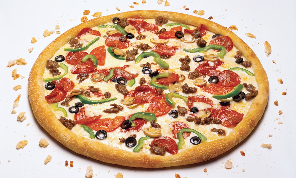Product image for Ove Pizzeria $11.96 plus tax large 16” pizza with 2 toppings