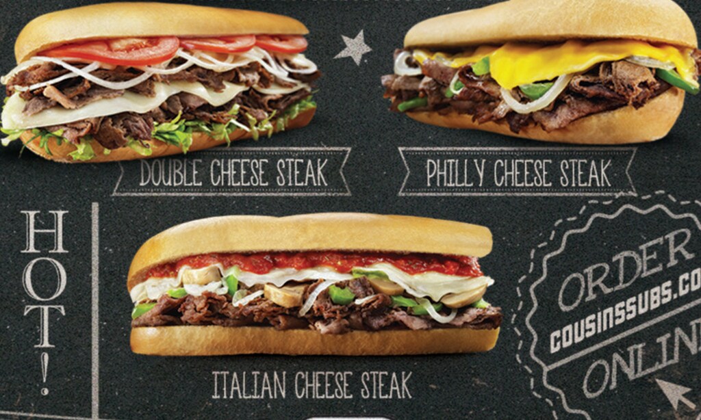 Product image for Cousins Subs SAVE $5 $5 OFF any Party Box or 2ft. Party Sub! 