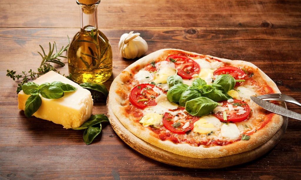 Product image for Rotelli $10.99 Large cheese pizza with one topping