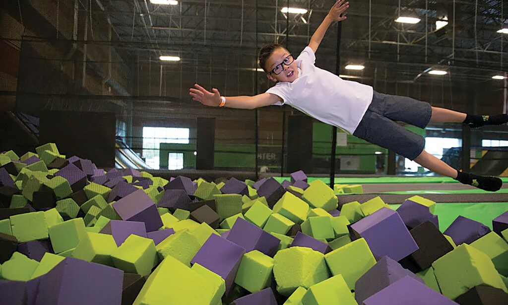 Product image for Get Air Trampoline Park Temecula toddler time Jump FREE with your Toddler 