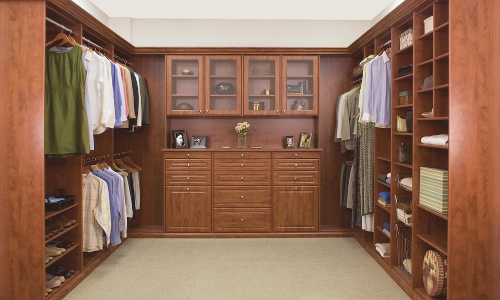 Product image for Closets by Design 40% off plus free installation plus take an extra 15% off