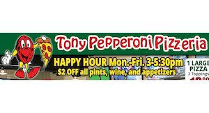 Tony Pepperoni Pizzeria logo