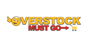 Overstock Must Go logo