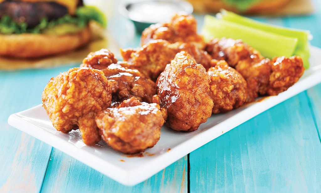 Product image for Freddy's Wings, Wraps & More $10 off any purchase of $50 or more.