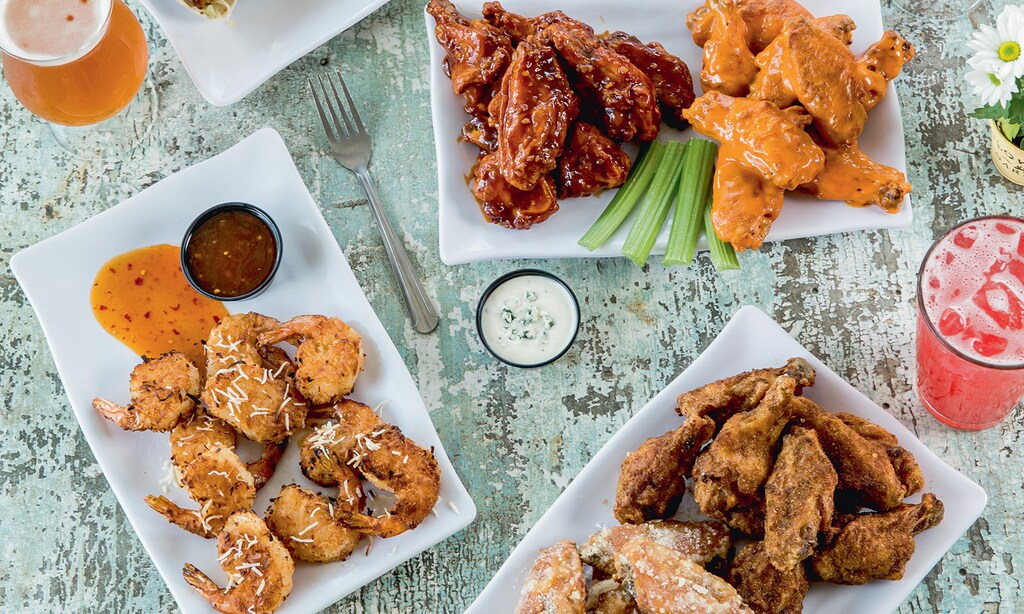 Product image for Island Wing Company $5 off on any purchase of $25 or more dine in only. 