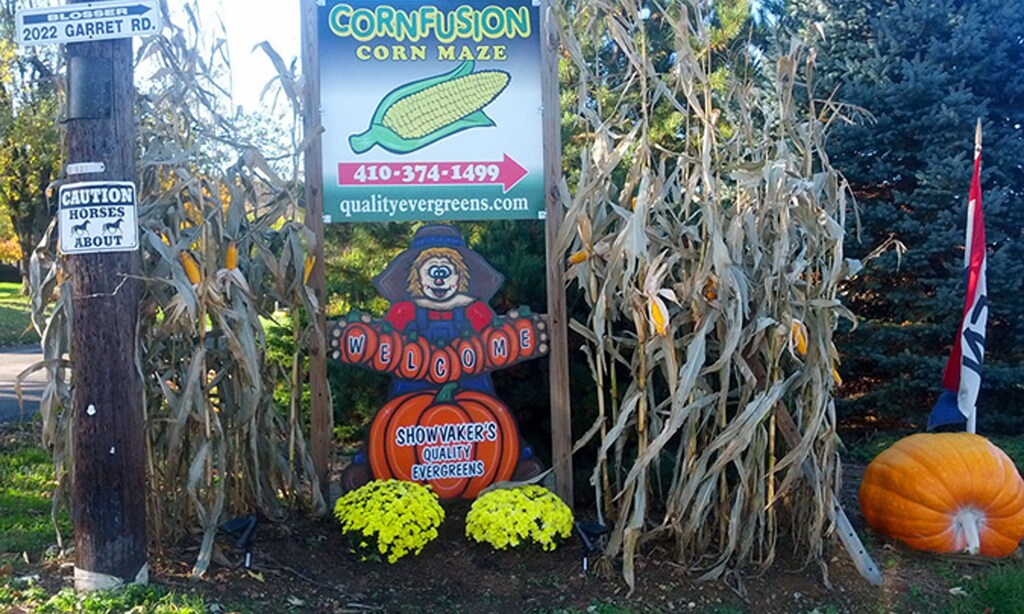 Product image for Cornfusion Corn Maze $20 For 4 Admissions To Cornfusion Corn Maze (Reg. $40)