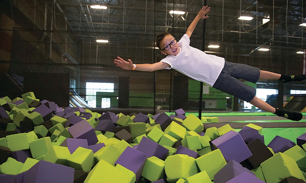 Product image for Get Air Trampoline Park $17.50 For 2 Hours Of Jump Time With Socks For 1 (Reg. $35)