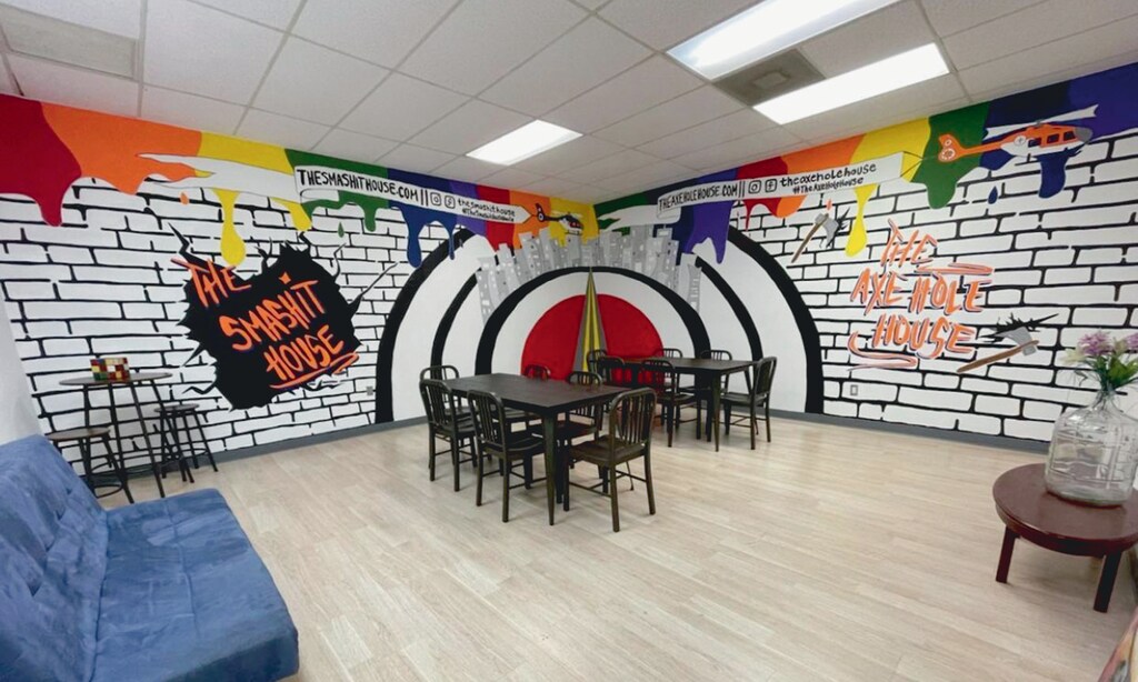 Product image for The Axe Hole House $30 For 60 Minutes Of Axe Throwing & Game Playing For 2 People (Reg. $60)