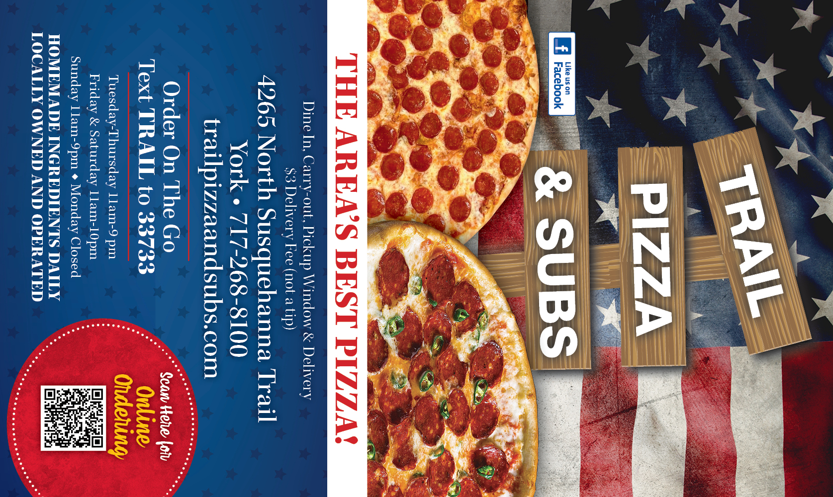 10 For 20 Worth Of Pizza, Subs & More at Trail Pizza & Subs York, PA