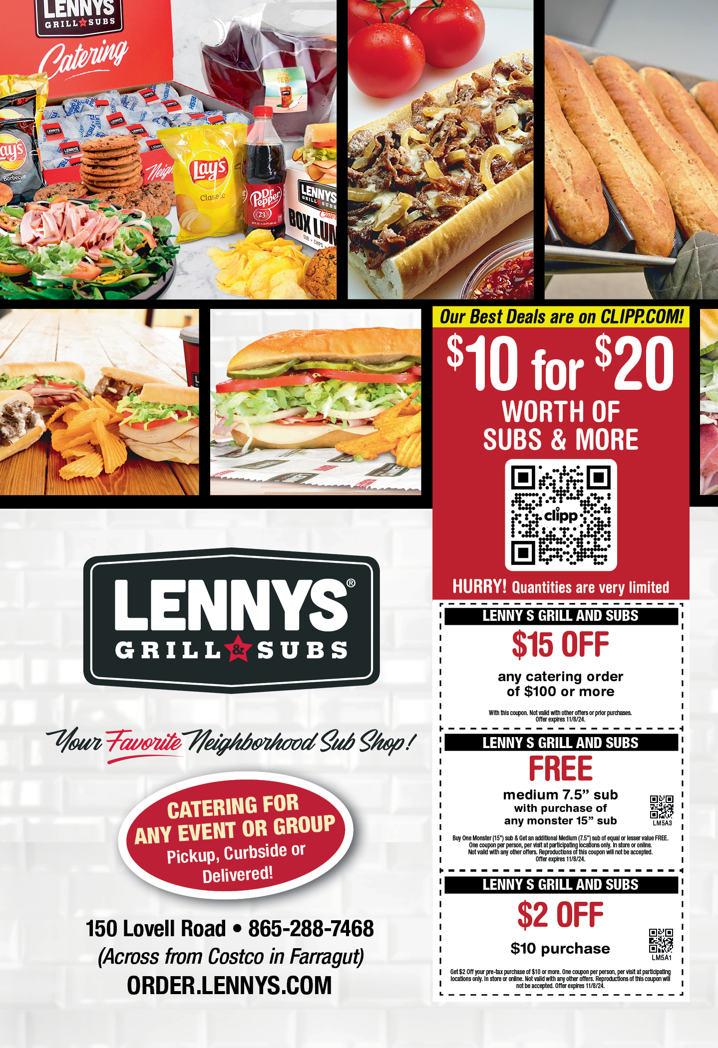 Lenny's Grill and Subs Coupons & Deals Knoxville, TN